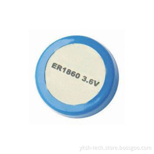 Coin Button Primary Lithium Battery with 1,700mAh Rated Capacity, 5mA Constant Current
